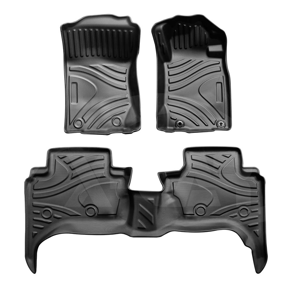 3D Customized Heavy Duty All Weather Car Mat Floor Liner Full Set Carpet for Mitsubishi Triton MQ MR Double Cab 2015-2024