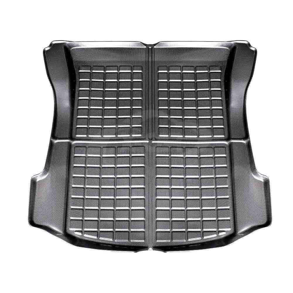 Carbon Fiber Texture Boot Liner for Tesla Model 3 2017-2022 Heavy Duty Rear Cargo Trunk Cover Mat Luggage Tray