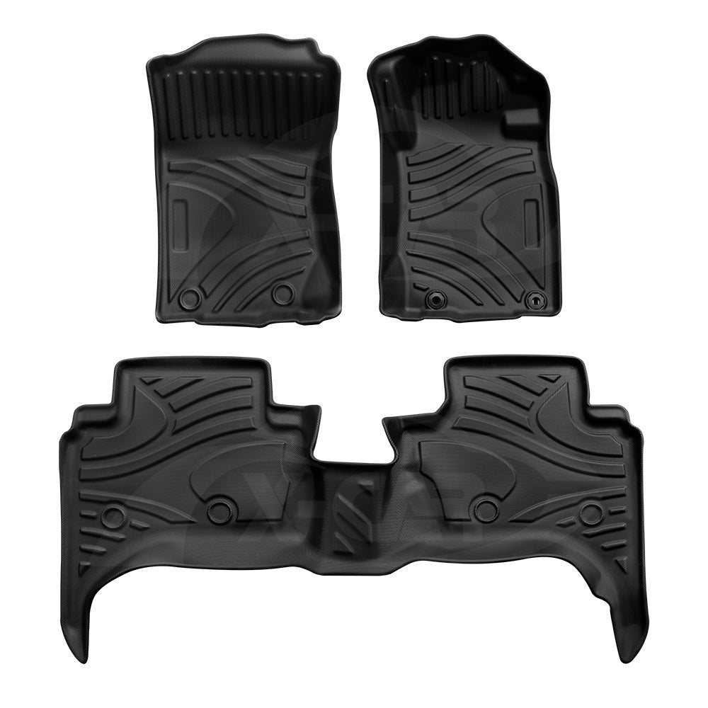 3D Customized Heavy Duty All Weather Car Mat Floor Liner Full Set Carpet for Mitsubishi Triton MQ MR Double Cab 2015-2024
