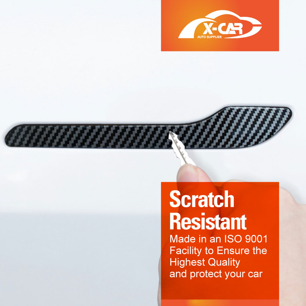 Modified Trims for Tesla Model Y Juniper 2025-Onwards Decoration Door Handle Protection Kit Carbon Fibre Style Cover Wrap