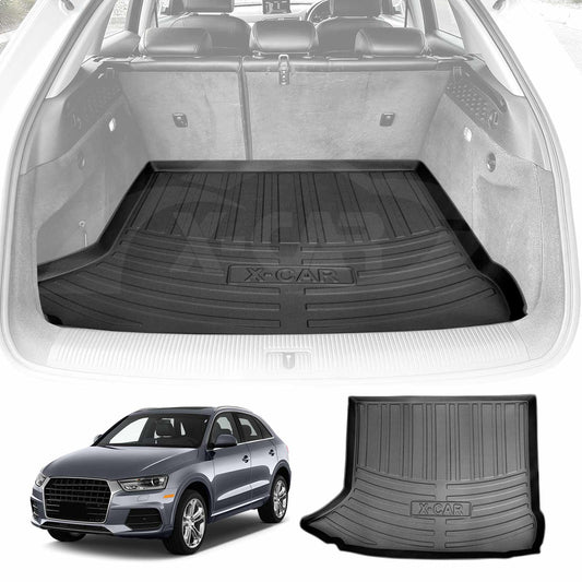 3D All Weather Boot Liner for Audi Q3 2012-2018 8U Series SUV Heavy Duty Cargo Trunk Mat Luggage Tray