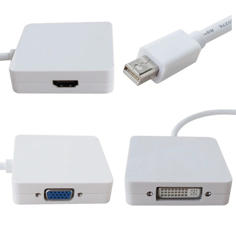 3-in-1 Mini-DisplayPort to HDMI / DVI / VGA Cable Adaptor