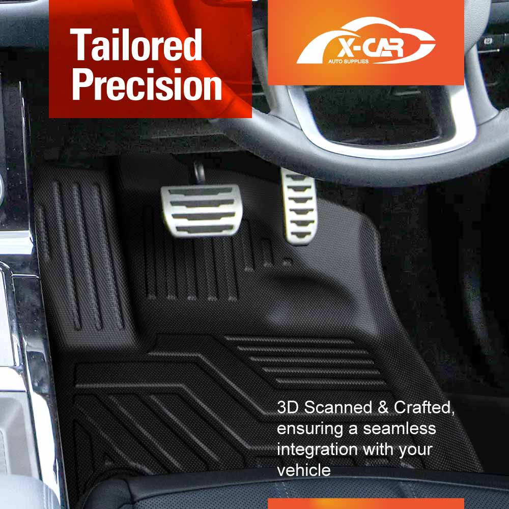 3D Floor Mats Boot Liner Set for Land Range Rover Evoque 2019-Onwards All Weather Heavy Duty Cargo Car Trunk Luggage Tray