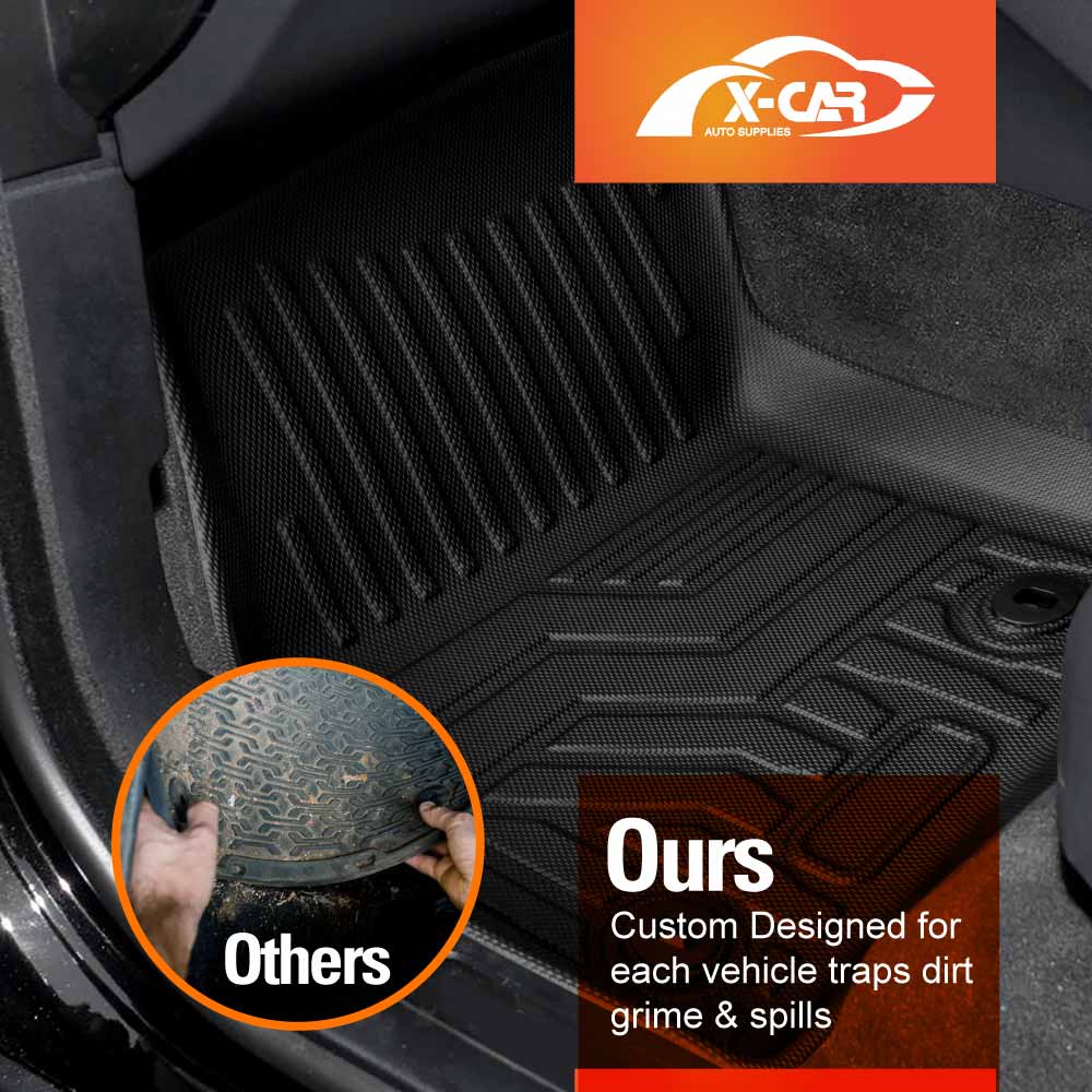 3D Floor Mats Boot Liner Set for Land Range Rover Evoque 2019-Onwards All Weather Heavy Duty Cargo Car Trunk Luggage Tray