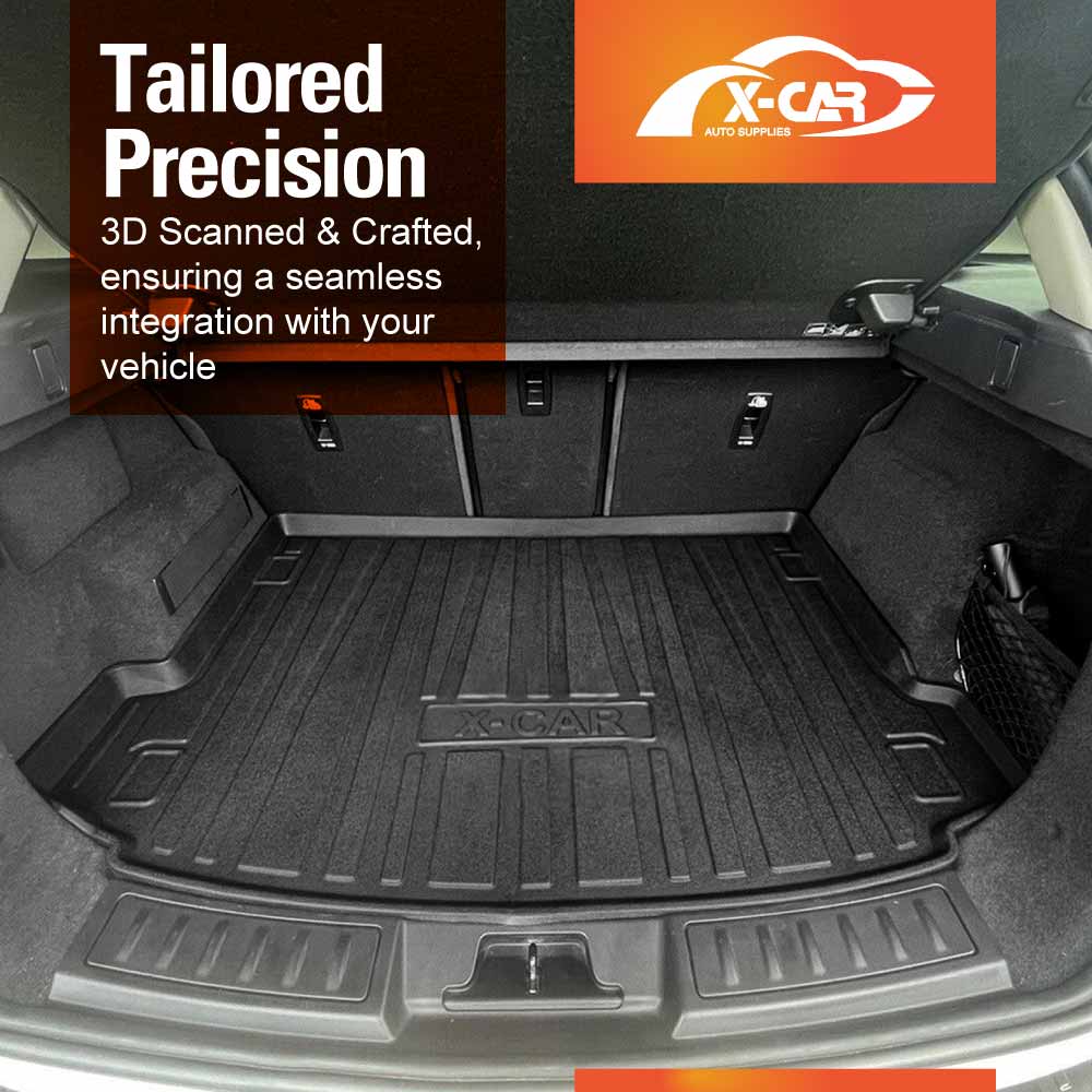 3D Floor Mats Boot Liner Set for Land Range Rover Evoque 2019-Onwards All Weather Heavy Duty Cargo Car Trunk Luggage Tray