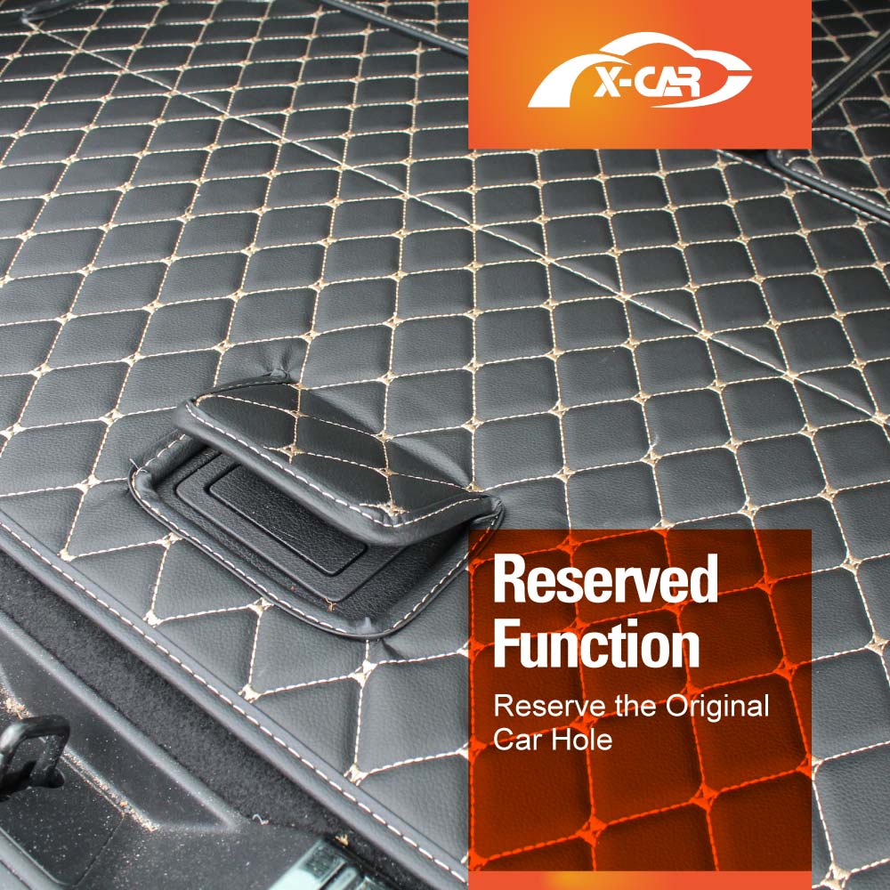 Mazda CX-8 CX8 2018-2024 Premium Custom Made PU Leather Car Mat Floor Liner Carpet Complete Set