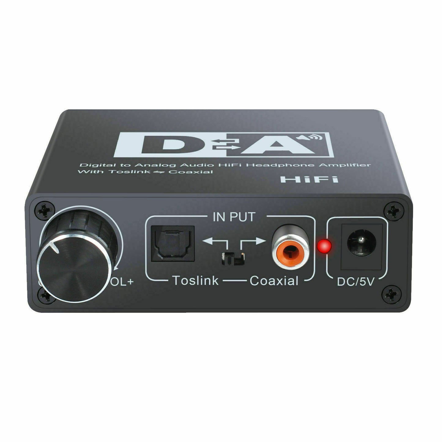 DAC Hi-Fi Digital Optical Coaxial Toslink to Analog RCA 3.5mm Audio Adapter Converter for DVD PS3 Home Stereo Amplifier EarPhones TV PC