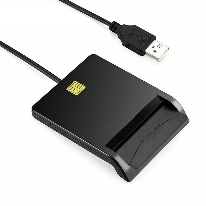 USB Smart Card Reader Common Access CAC ID IC ATM  Bank Card Cloner Connector