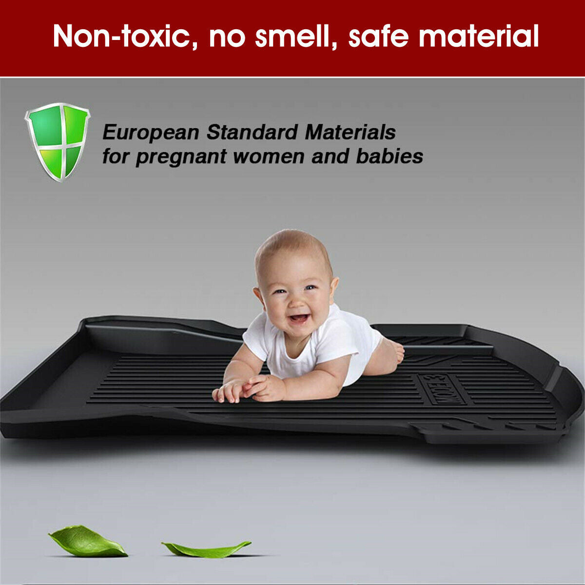 Heavy Duty Waterproof Rear Front Cargo Rubber Mat Boot Liner Luggage Tray for Tesla Model 3 2019-2023