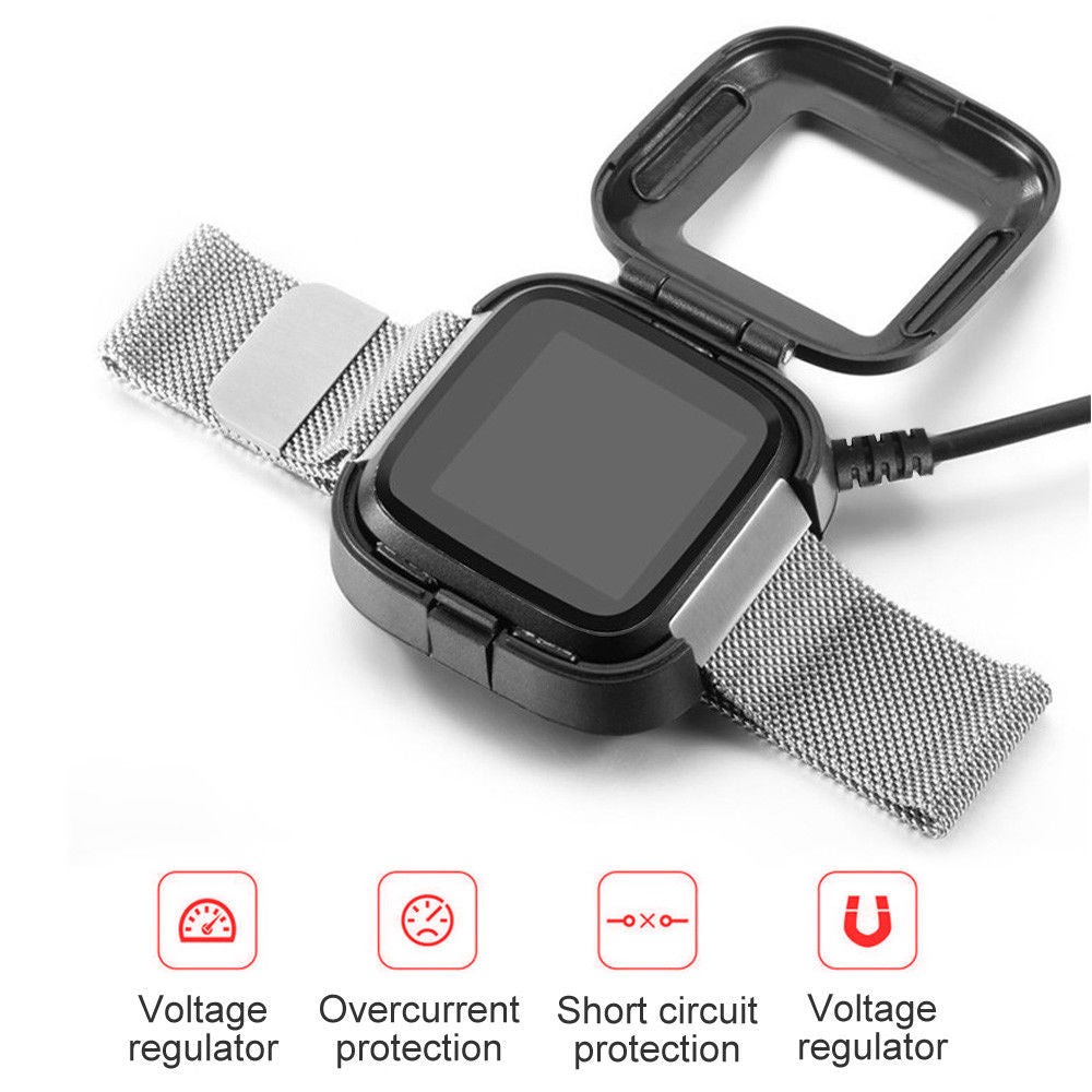 Replacement USB Charger Charging Cable For Fitbit Versa/Versa Lite/FB505 Smartwatch