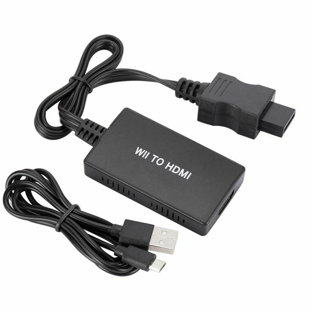 Wii to HDMI Converter Adapter 1080p 720p Output Video with 3.5mm Audio Jack