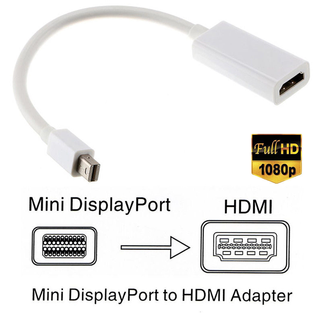 Mini DisplayPort DP Male to HDMI Female Adapter Cable Converter for Macbook