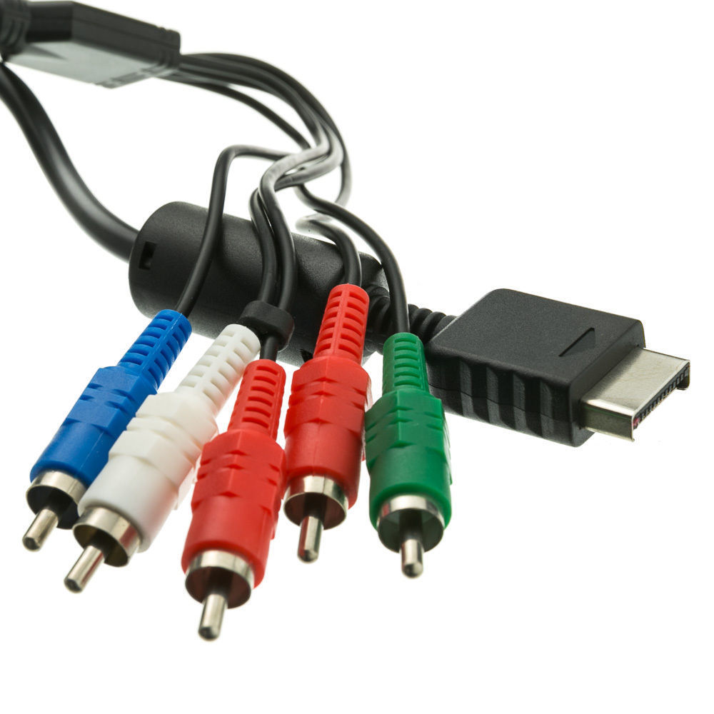 Composite Component AV Audio Video 5 RCA Cable Cord for Sony Playstation 2 3 PS2 PS3