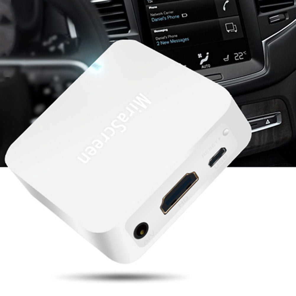 Car WiFi Display Mirror Link Adapter MiraScreen DLNA Airplay RCA For Android iOS iPhone iPad