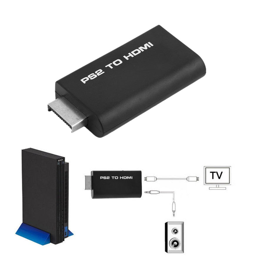 PS2 PlayStation 2 Input to HDMI Video Audio Output Converter Composite AV HD Adapter