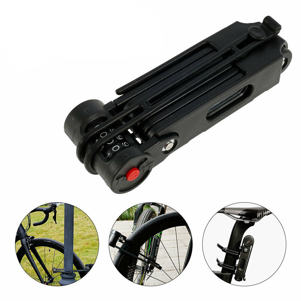 Fold Chain Heavy Duty Alloy Steel Security Folding Combination Lock for Bike Bicycle Scooter Motorcycle