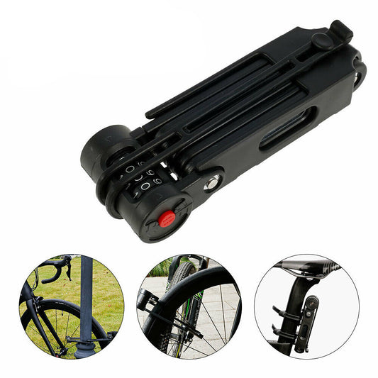 Fold Chain Heavy Duty Alloy Steel Security Folding Combination Lock for Bike Bicycle Scooter Motorcycle