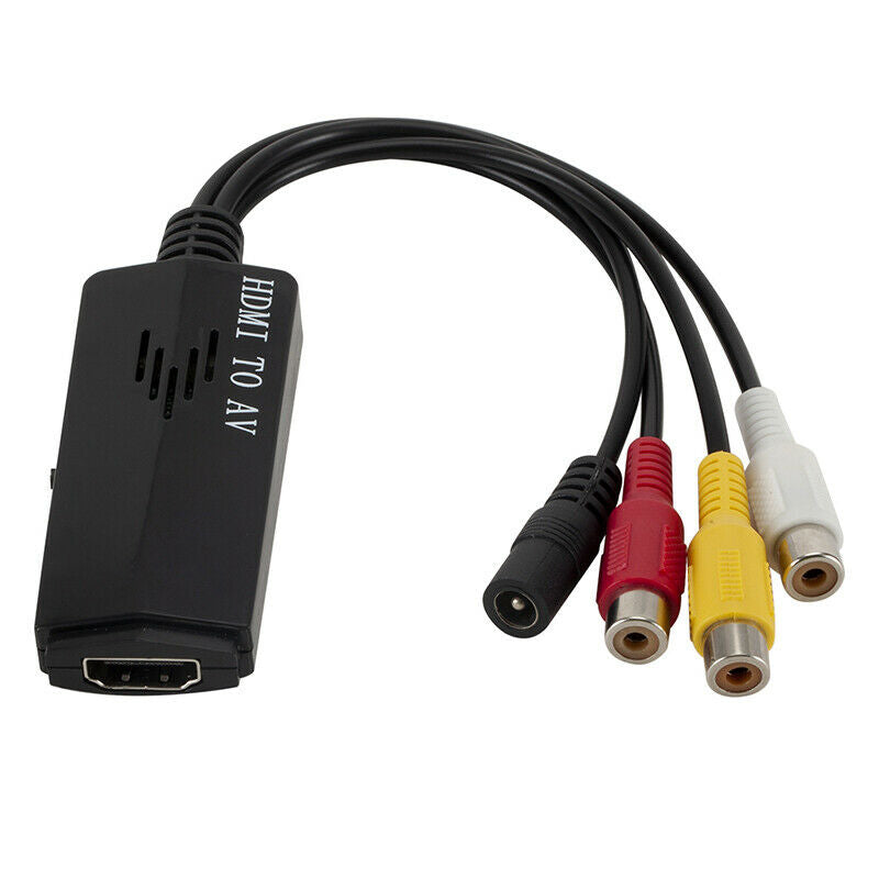 1080p HDMI Male to 3 RCA Composite AV CVBS Female Video Audio Cable Converter Adapter for DVD PS3 XBOX 360