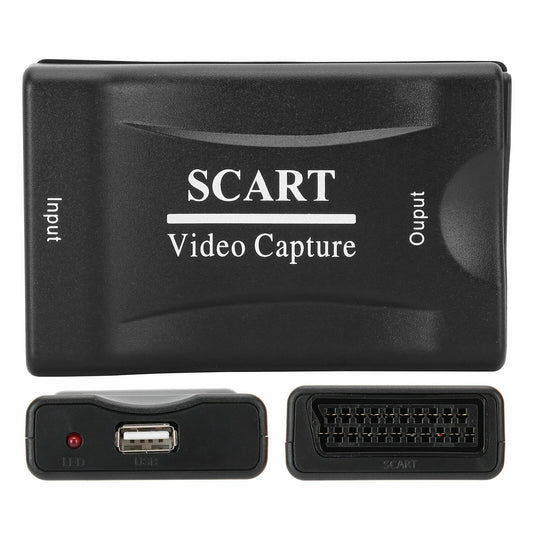 USB to SCART Video Capture Card Game Video Record Live Streaming Converter Recorder