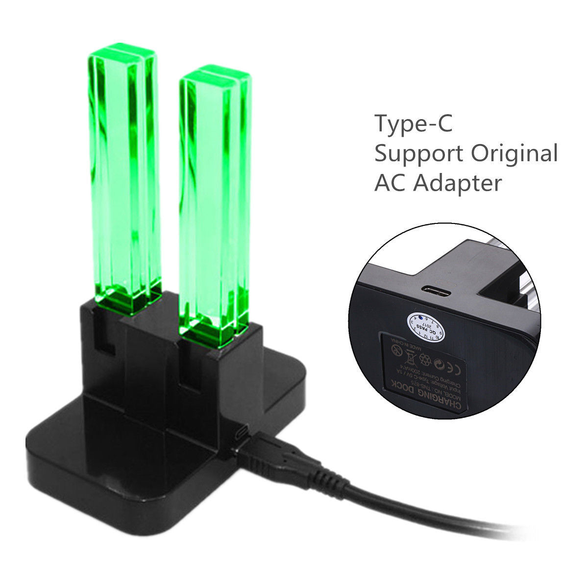 Joy-Con 4-Controller Charging Stand Dock Charger for Nintendo Switch Console