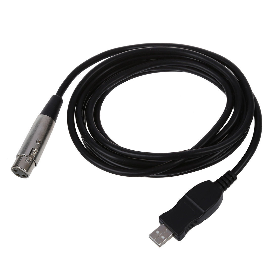 3 Meters USB Male to XLR Female Microphone USB MIC Link Cable Cord Adapter Converter