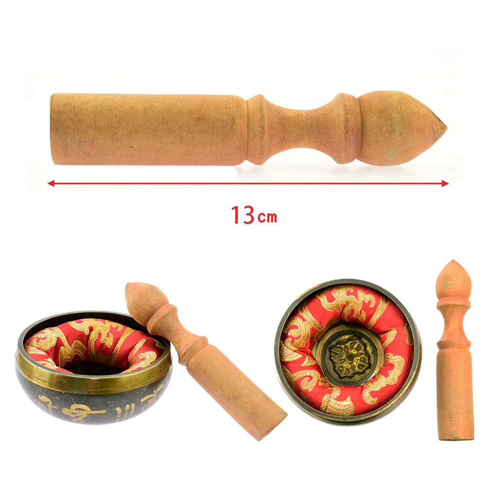 Gilt Copper Tibetan Nepal Singing Bowl Set Meditation/Prayer/Yoga/Mindfulness