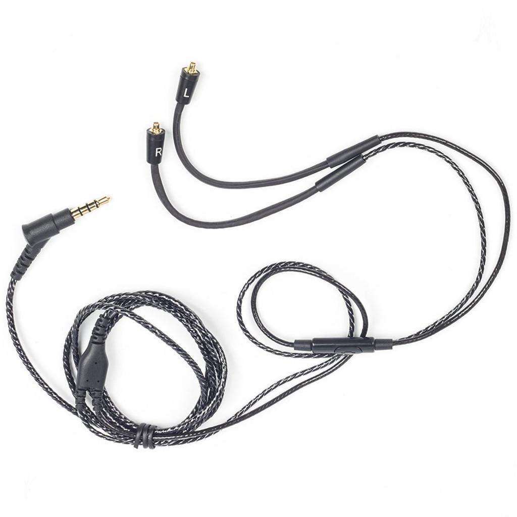 Replacement Audio Cable Mic for Shure SE215 SE315 SE425 SE535 SE846 UE900 Earphones Headphones