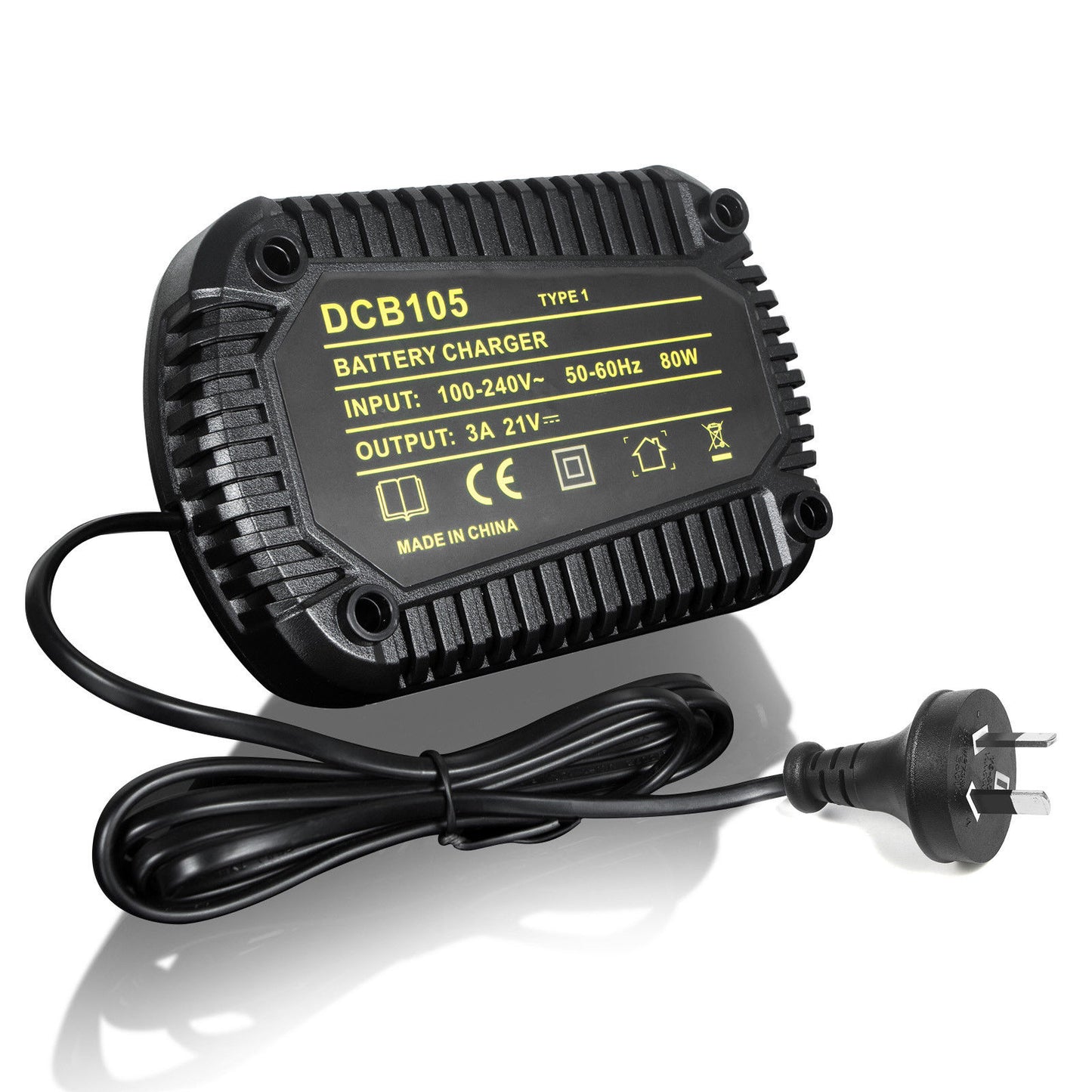 12V-20V Li-ion Battery Charger for Dewalt MAX XR Power Tools DCB105/DCB120/DCB203/DCB200/DCB201/DCB204/DCB180/DCB181/DCB182