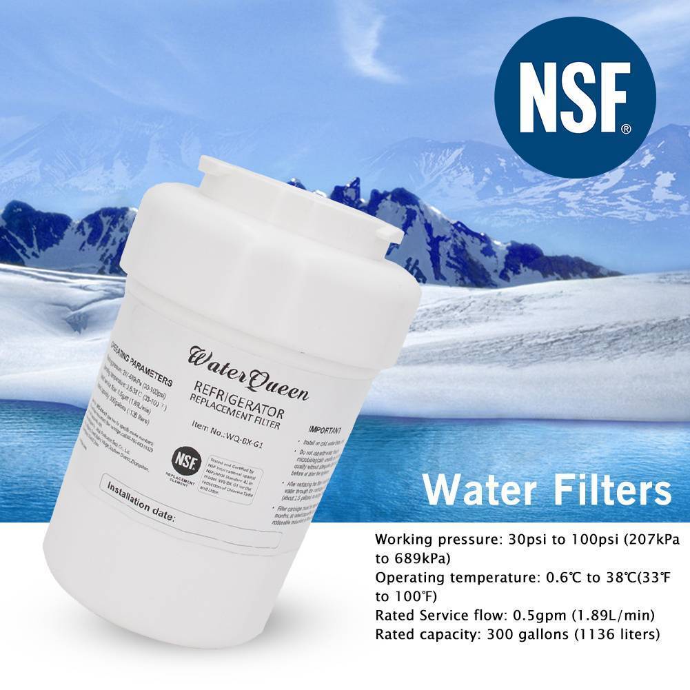 Premium Replacement Water Filter Cartridge for GE MWF MWFA GWF GWFA Fridge