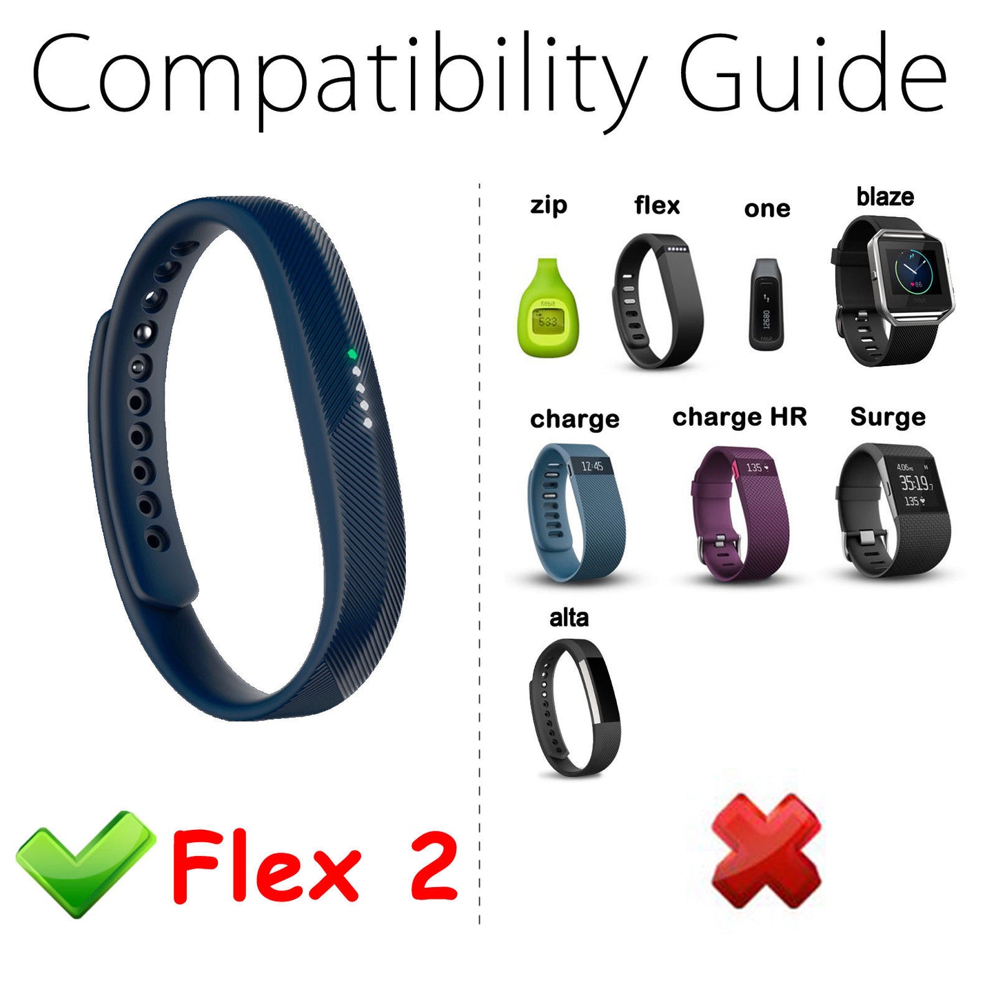 Replacement USB Charger Charging Cable For Fitbit Flex 2 Fitness Wristband