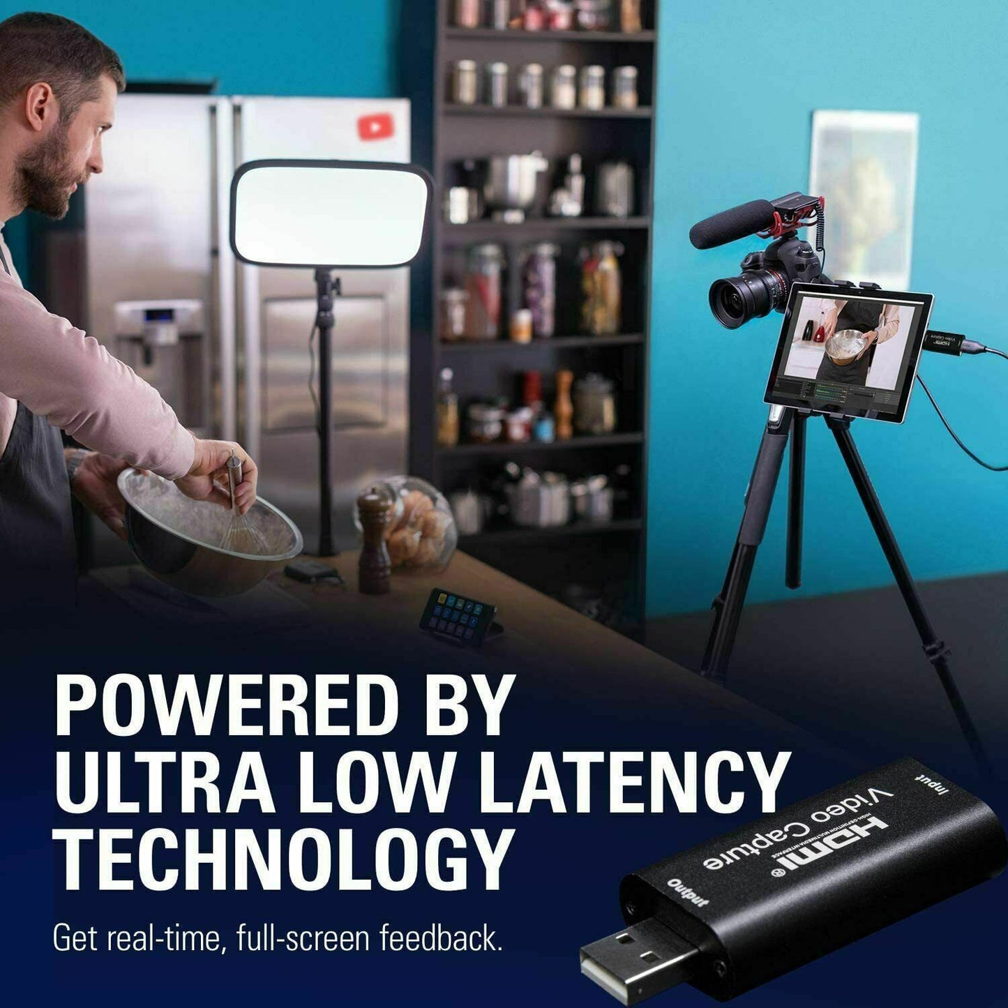 HDMI to USB Video Capture Card Screen Record 1080P HD Game Video Live Streaming Recorder