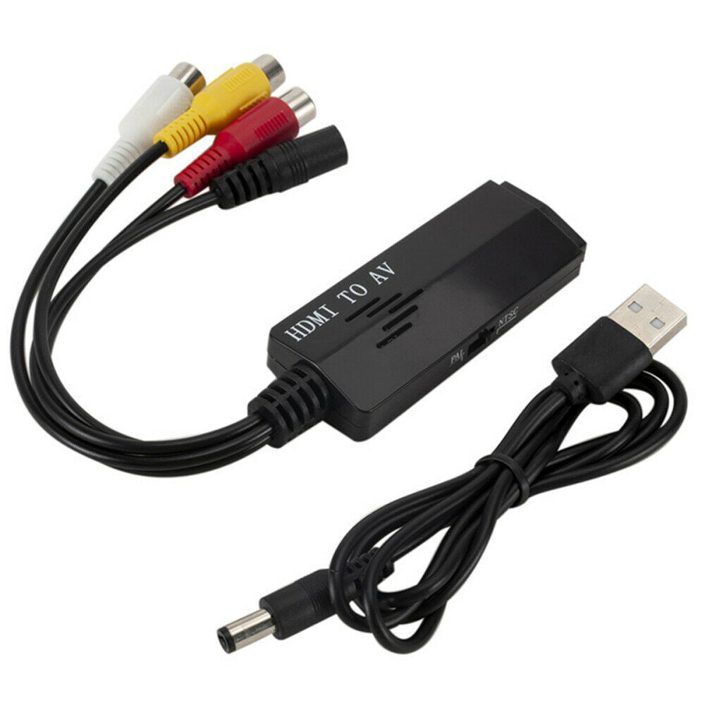 1080p HDMI Male to 3 RCA Composite AV CVBS Female Video Audio Cable Converter Adapter for DVD PS3 XBOX 360