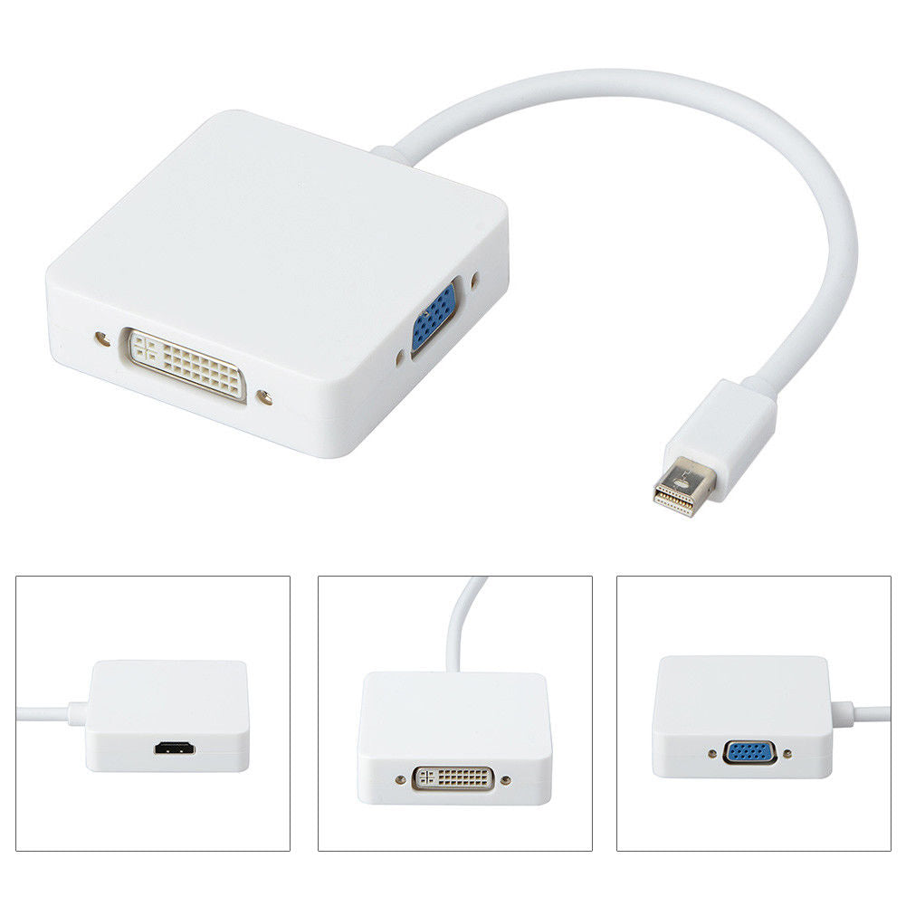 3-in-1 Mini-DisplayPort to HDMI / DVI / VGA Cable Adaptor