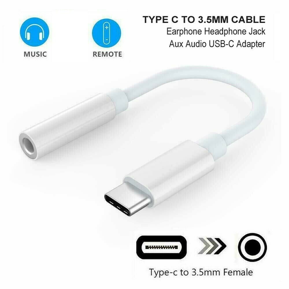 USB Type C to 3.5 mm Headphone Audio Jack Aux Cable Adapter Compatible with Google pixel Samsung 2020/2018 iPad Pro, iPad Air 4 th