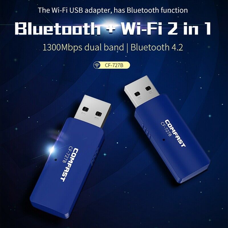 1300Mbps 5GHZ 2.4Ghz Dual Band USB Wireless Wifi Adapter Bluetooth 4.2 Wi-fi Network LAN Card PC Wifi Receiver wifi antenna