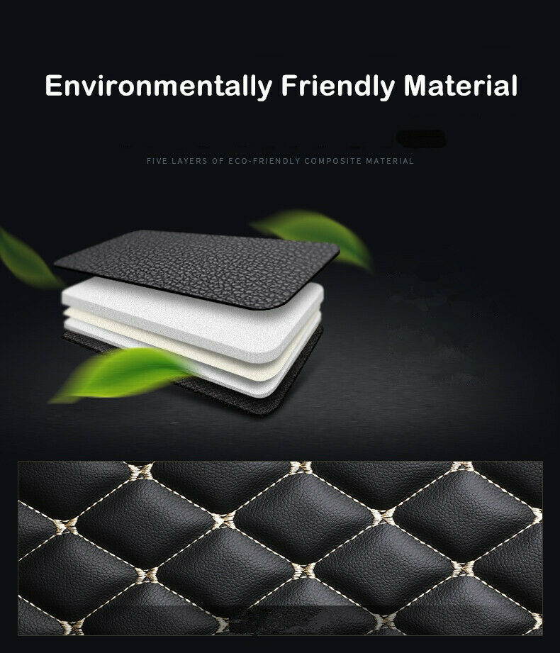 Mazda CX-5 CX5 2017-2025 Premium PU Leather Custom Made Waterproof Boot Liner Cargo Mat Cover Back Seat Protector Kick Mats