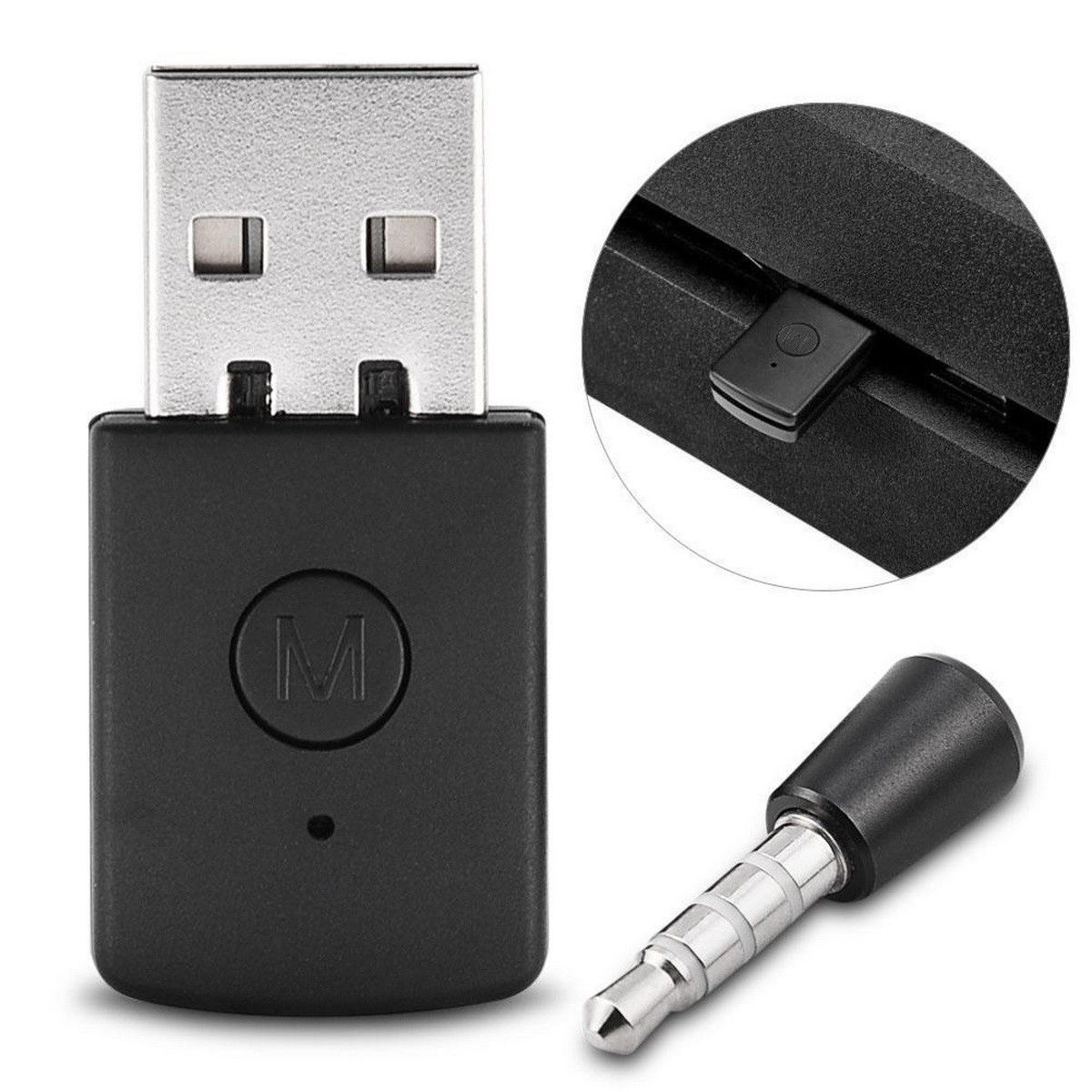 Wireless Bluetooth USB Adapter Dongle 4.0 Receiver for Playstation 4 PS4 Headphone Microphone