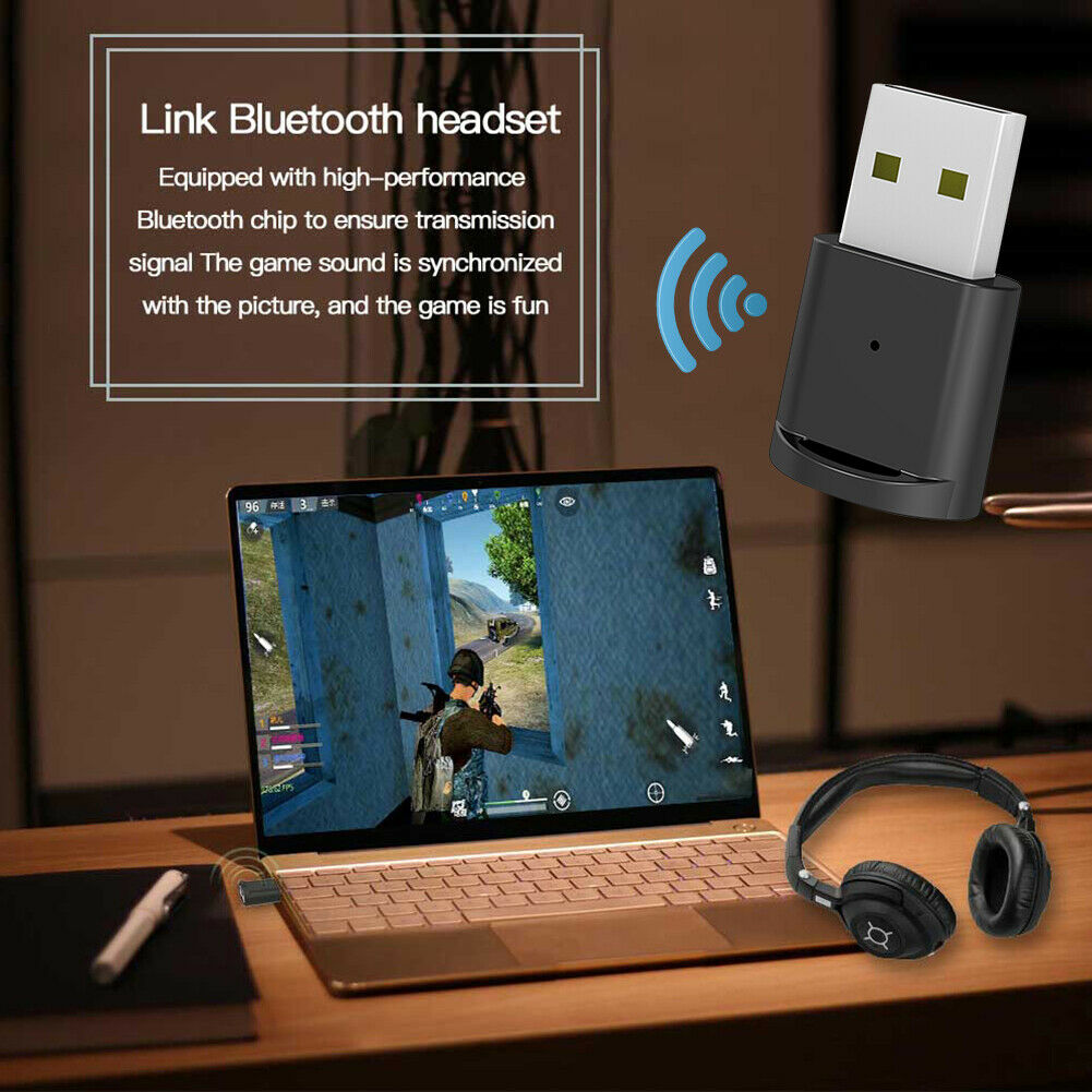 USB Transmitter Receiver Bluetooth 5.0 Audio Call Wireless Adapter for Speaker TV PC PS Switch