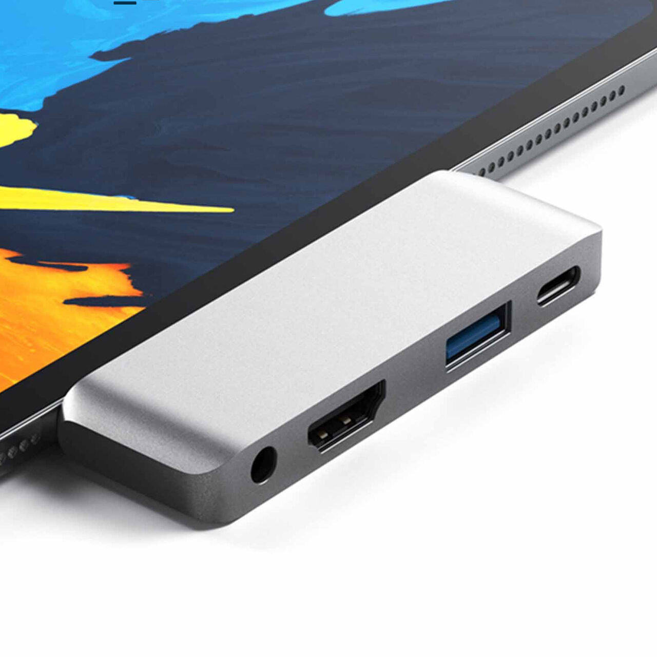4 in 1 USB Type-C Pro Hub Adapter USB 3.0 Audio 3.5mm Jack HDMI For iPad Pro Tablet