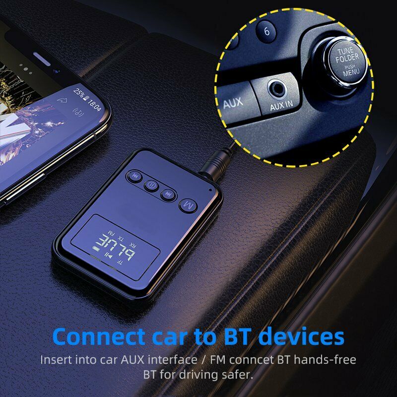 5-in-1 Bluetooth 5.0 Adapter for Audio Transmitter/Receiver 3.5mm Stereo Audio