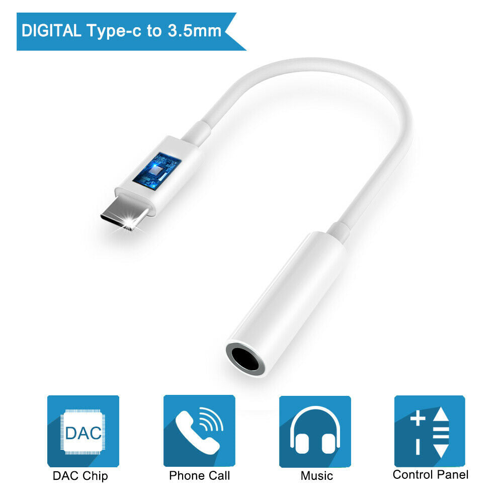 USB Type C to 3.5 mm Headphone Audio Jack Aux Cable Adapter Compatible with Google pixel Samsung 2020/2018 iPad Pro, iPad Air 4 th