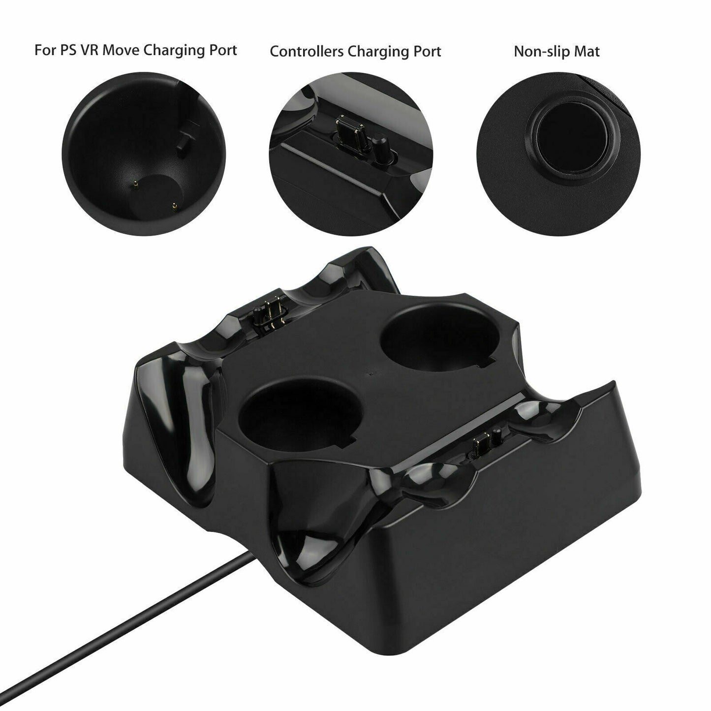4 in 1 Charger Charging Dock Stand For Sony PS4 Playstation 4 VR PSVR Move and Dualshock Controllers