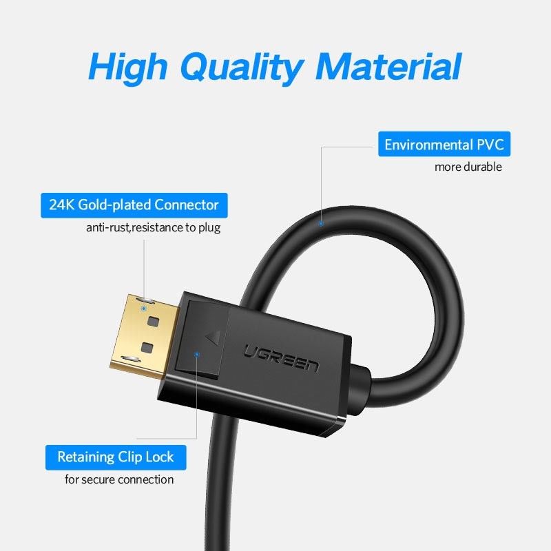 1.8m Premium Displayport Display Port to DP Cable Male-Male