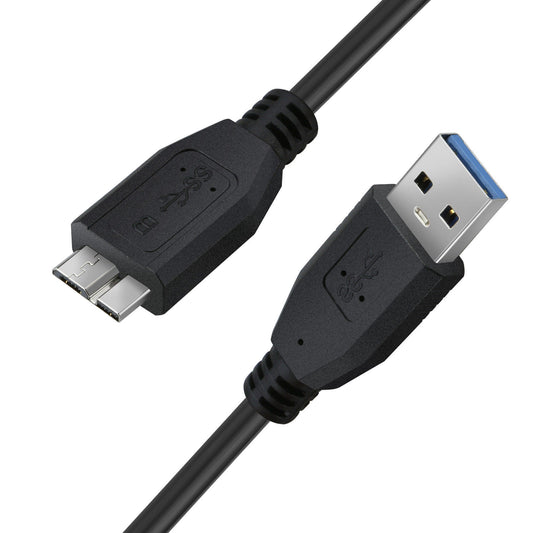 USB 3.0 Male A to Micro B Data Charger Charging Power Cable Cord For Seagate WD Hard Drive,Samsung Galaxy S5 Note 3 4G N9000 N9005 Black