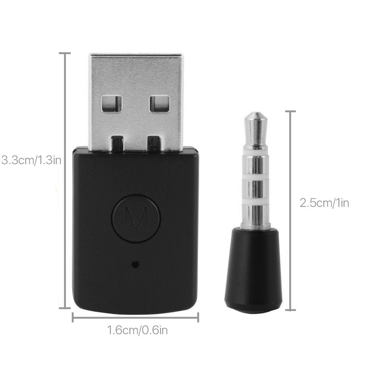 Wireless Bluetooth USB Adapter Dongle 4.0 Receiver for Playstation 4 PS4 Headphone Microphone