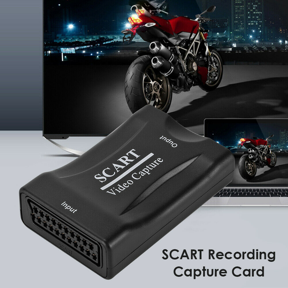 USB to SCART Video Capture Card Game Video Record Live Streaming Converter Recorder