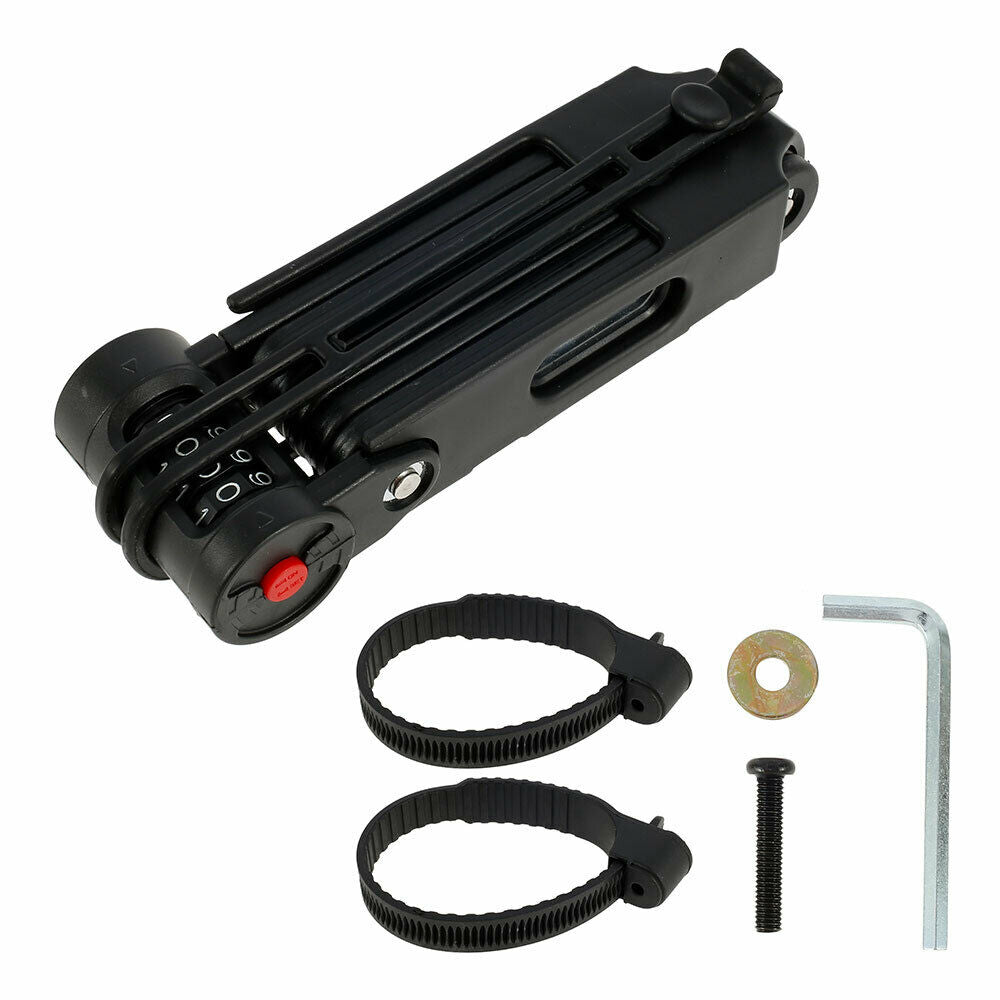 Fold Chain Heavy Duty Alloy Steel Security Folding Combination Lock for Bike Bicycle Scooter Motorcycle