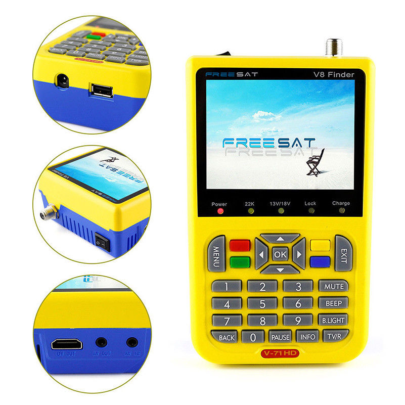 Freesat V8 Finder HD 1080P DVB-S2 High Definition Satellite Finder MPEG-2 MPEG-4