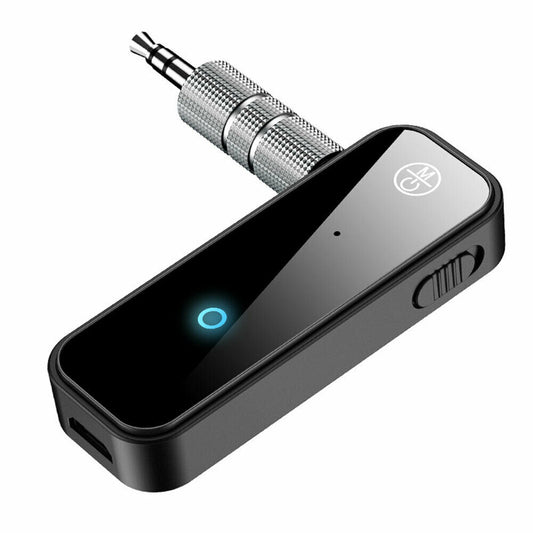 Bluetooth 5.0 Wireless Audio Adapter Transmitter Receiver 2-in-1 with 3.5mm for TV PC Stereo System Headphones Car Speaker