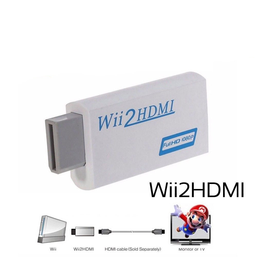 Wii/Wii U to HDMI Adapter Converter Adapter HD Audio Video Output